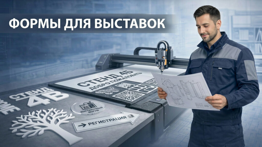 вырезка различных форм для выставки